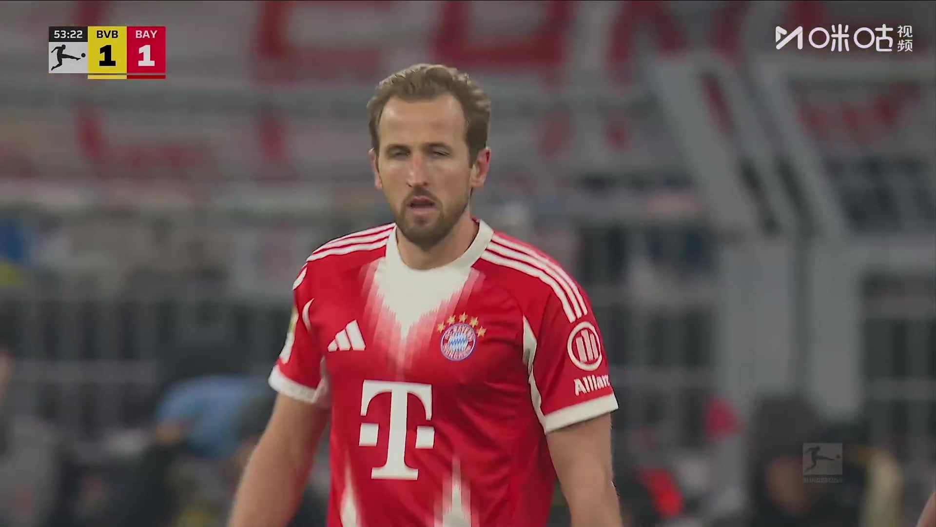 还是得靠凯皇！格纳布里头球回做，凯恩扫射破门扳平比分