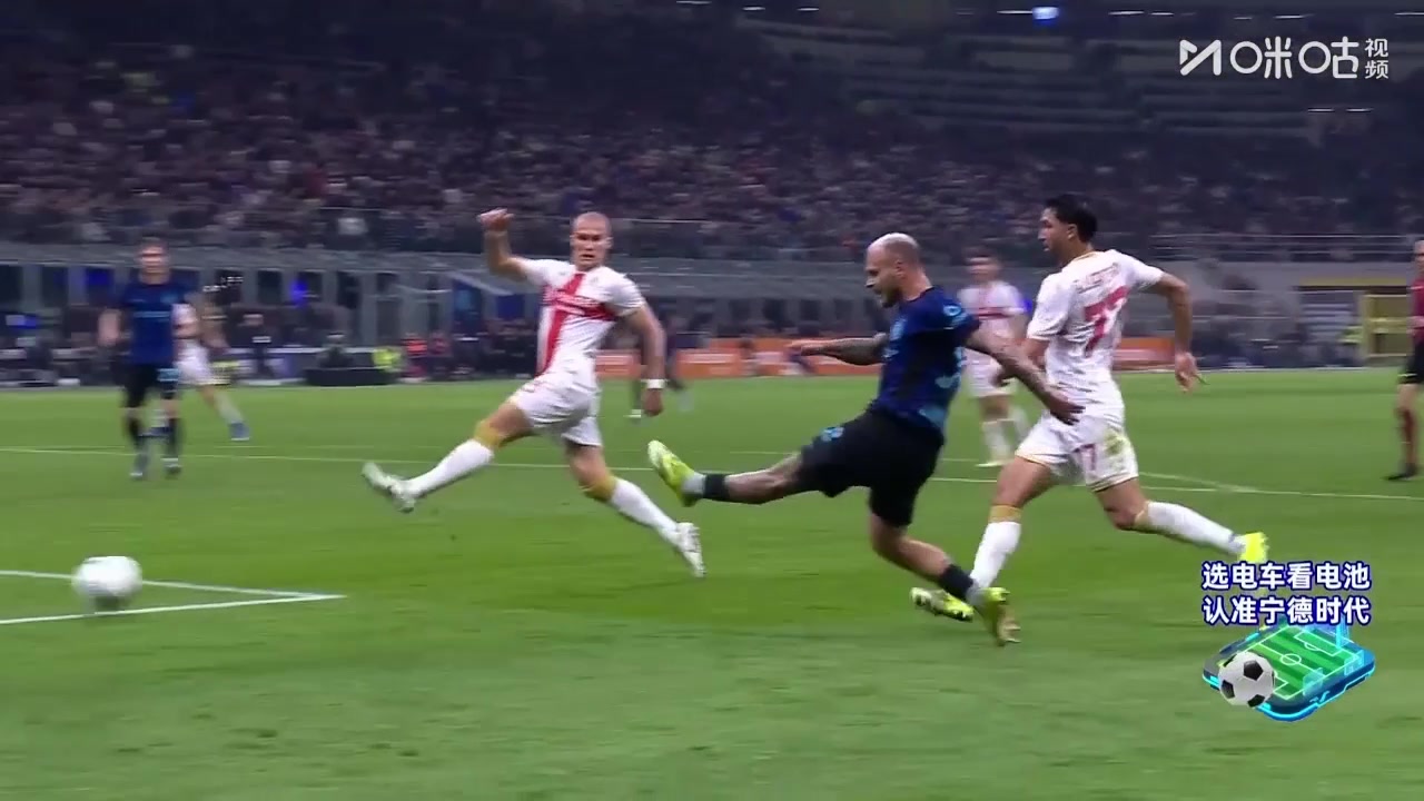 国米先下一城！姆希塔良挑传助攻，迪马尔科不停球直接打门得手！