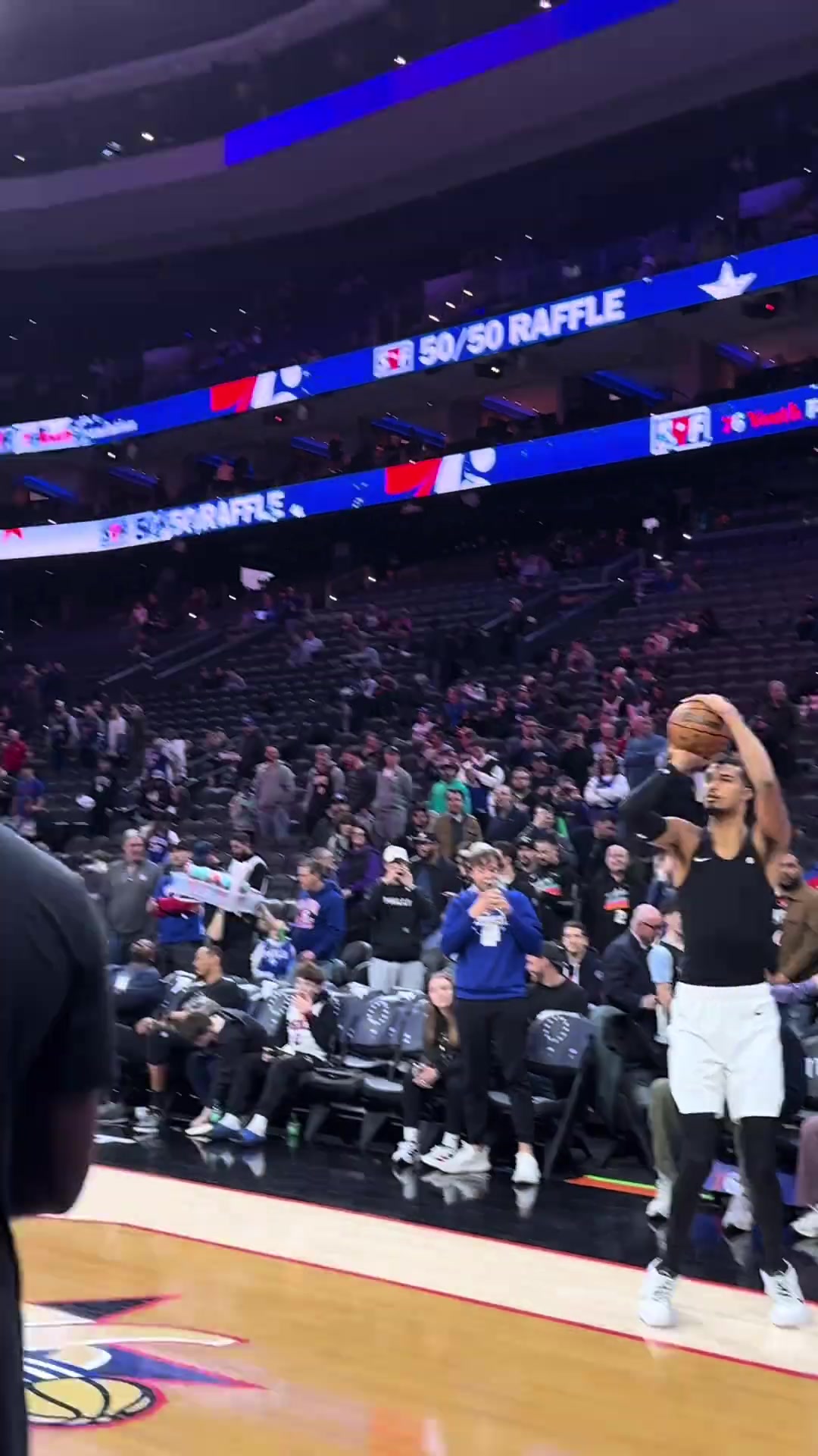 这就是外星人？2米26的文班亚马三分训练竟然24中23！