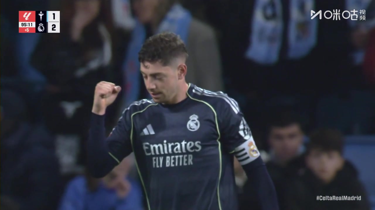绝处逢生！皇马补时2-1绝杀塞尔塔！巴尔韦德打门折射入网！