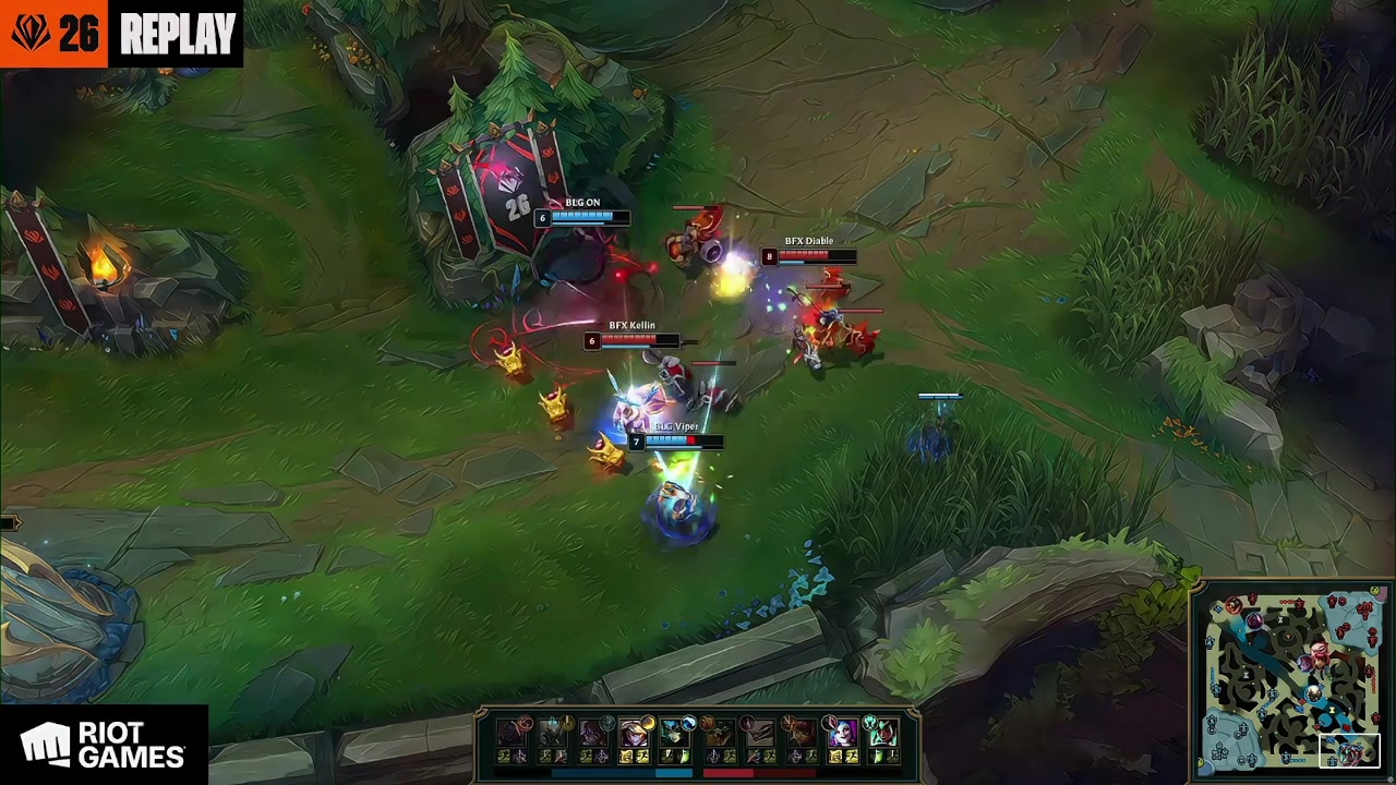 Viper用EZ跳脸diable惨遭击杀 下路直接被撕开口子