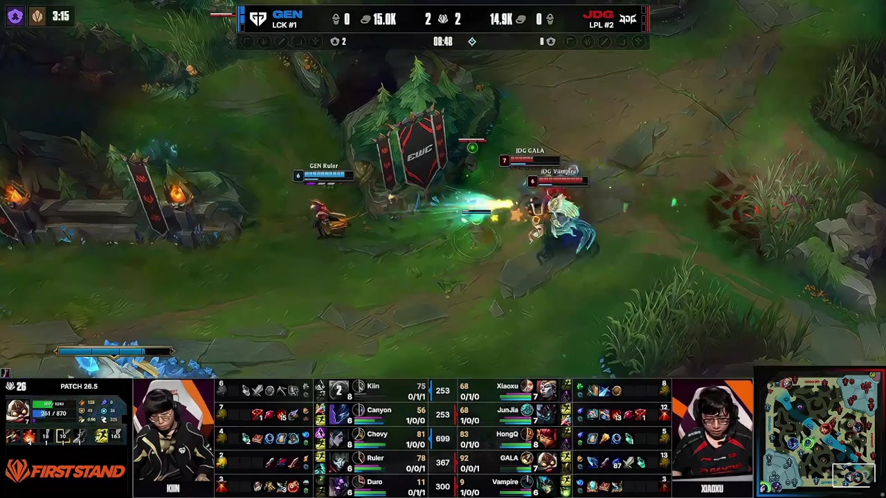 0的突破！V神娜美先手大招 GALA飞机直冲Ruler斩获本场BO5首个头