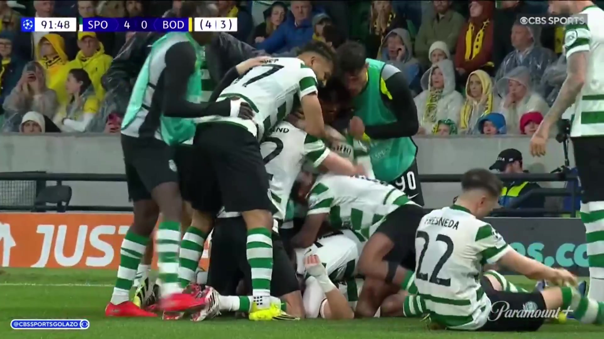 欧冠神迹！阿劳霍加时赛破门！葡体4-3博德闪耀完成史诗大逆转！