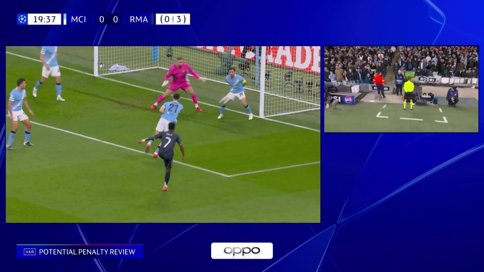 红点套餐！B席门前手球解围染红+送点，维尼修斯点射破门