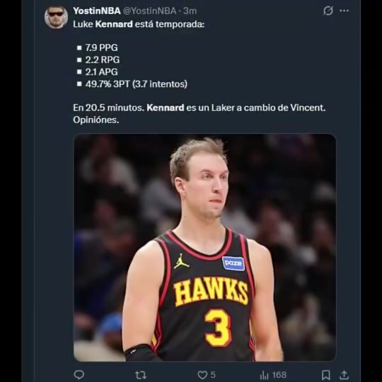 正确引援！肯纳德来湖人之前的三分命中率49.7%联盟第一！