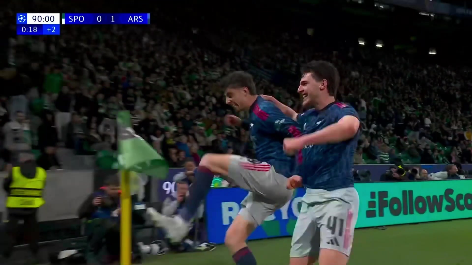 绝杀来了！马丁内利助攻哈弗茨破门，阿森纳第91分钟1-0领先！