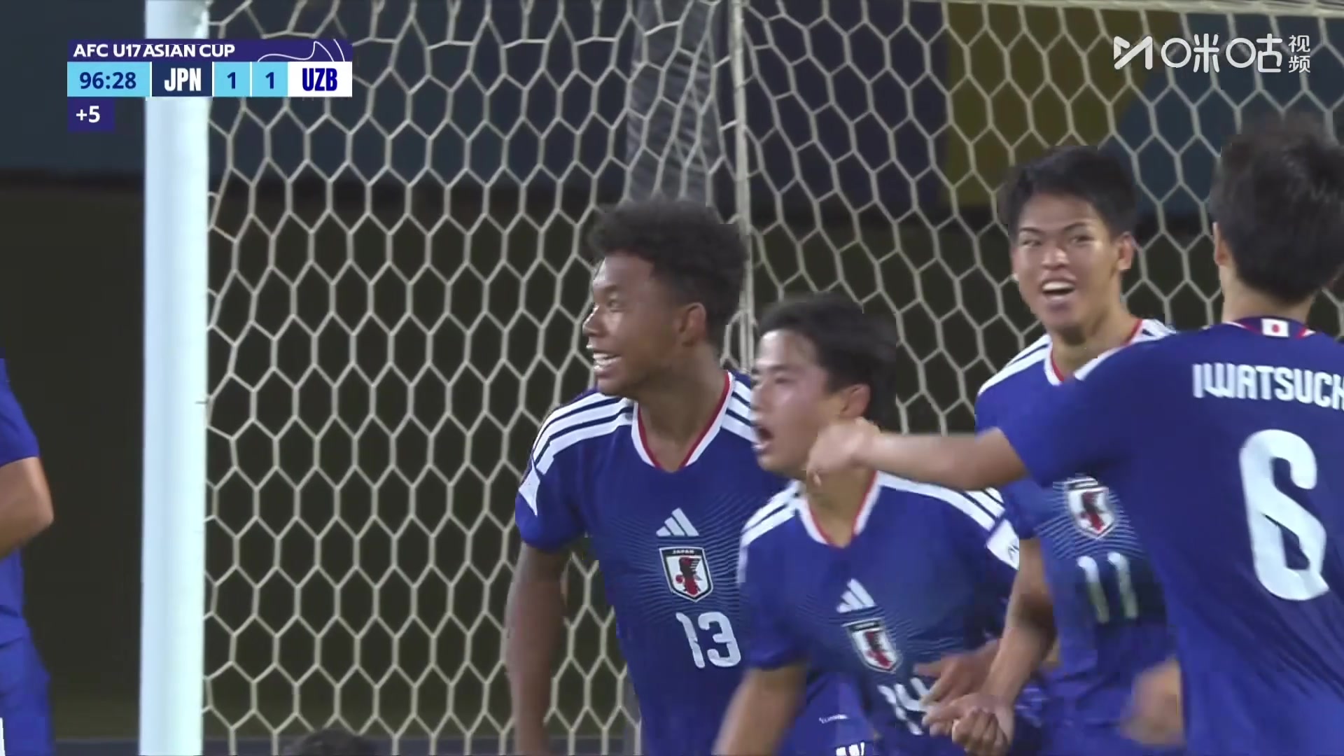 日本U17读秒绝平！日本队三个中卫连线破门，两队进入点球大战！