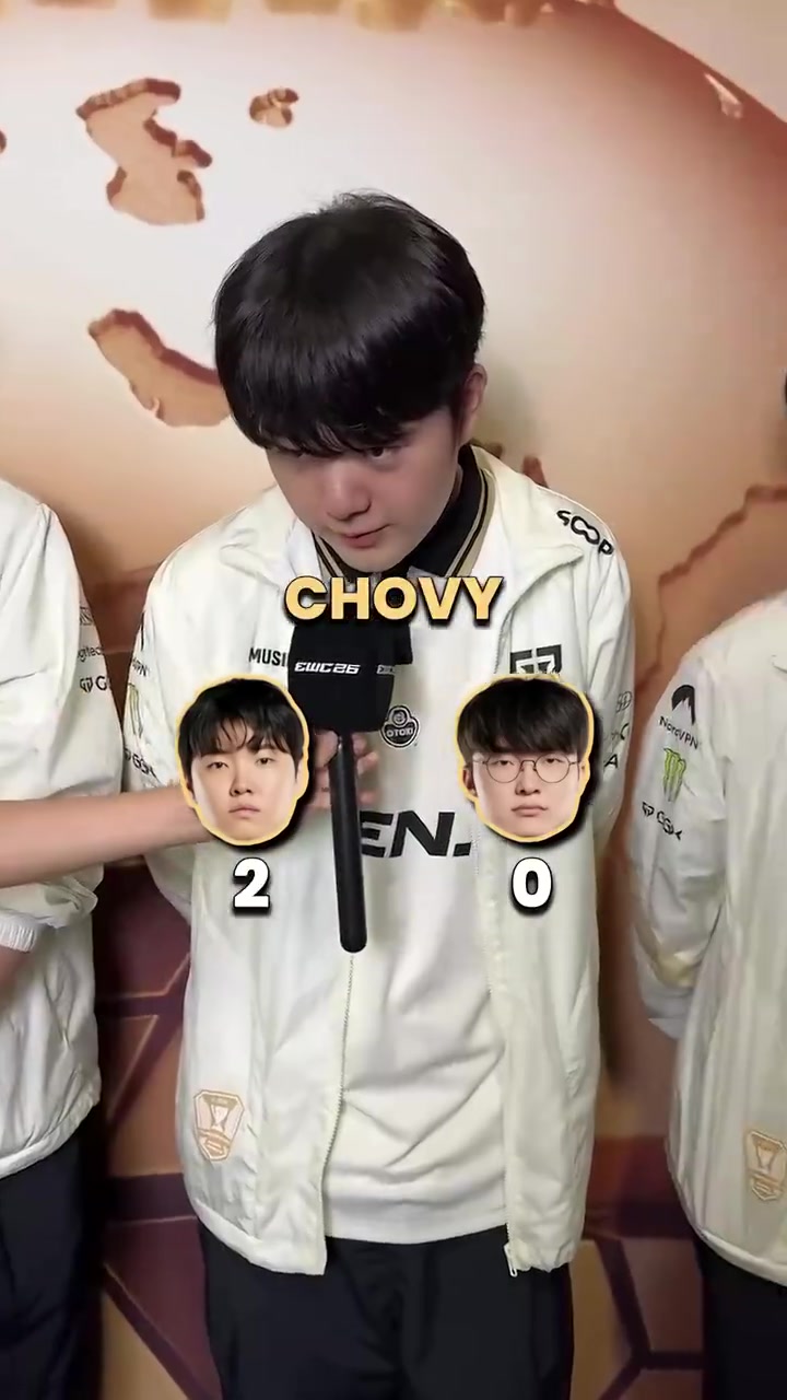 Faker惨得0票！EWC提问选手Chovy、Faker现在谁更强 chovy9 0！ 「赛事回放」