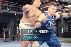 NBA球员跟相扑选手力量差距多大？