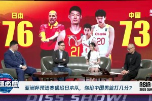 王猛：中国男篮昨晚的表现不及格 只能给5分