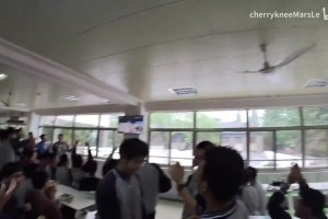 穆雷昨日绝杀送湖人出局，杭州某高中食堂集体观看，许多人大喊着“回家吧！”