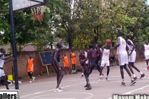 南苏丹惊现全员220m身高打球太恐怖了，五个文班这种怎么防？