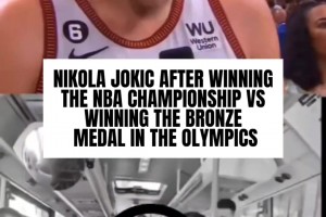 哈哈！约老师赢得NBA总冠军后与赢得奥运铜牌后的巨大反差