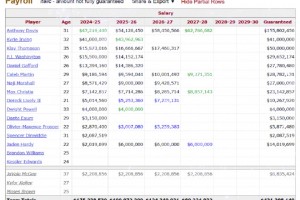 下赛季阵容薪资1.9亿美元！独行侠的阵容大概率是要拆了吧？