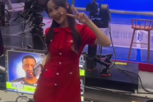 难受！王嘉琦：这是果果姐给我买的咖啡 掘金赢了看她跳的多开心