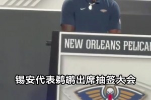 锡安代表鹈鹕出席抽签大会 瘦下来的胖虎跟兰德尔撞脸了