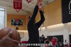 NBA历史谁才是真正的罚球大师，生涯罚球命中率的最高十名球员。