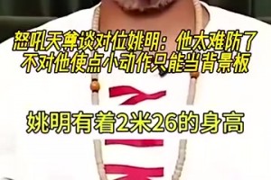 怒吼天尊华莱士谈对位姚明：他太难防了，防他必须得用小动作！