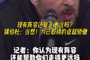 失败并不意味着耻辱！锡伯杜：没有达到目标，但为取得的成就骄傲