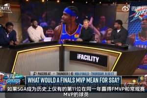 名嘴：若拿到FMVP 亚历山大将进入历史前五控卫讨论范畴