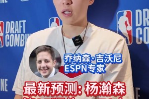 杨瀚森会在第几顺位被选中！最新预测35位被76人摘走