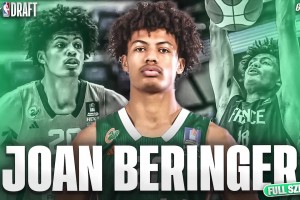 身高臂长的运动型中锋！森林狼17号签选中法国运动型中锋贝兰热