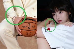 长相非常甜美！疑似杨瀚森女友曝光，两人佩戴相似手串，小杨袖口有其“i11”标志