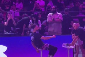 杨瀚森称是王以太的歌迷！库里听了他的歌也是手舞足蹈