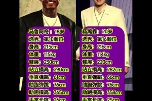 富保罗旗下两位天才中锋！杨瀚森和马卢阿奇静态天赋数据对比