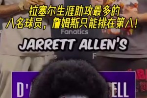 都是很不错的队友啊！拉塞尔生涯助攻最多的八名球员！