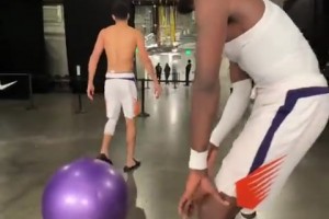 正能量哦！艾顿会把太阳的赛后健身文化带到湖人吗？