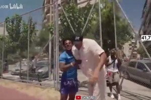 真比的话谁会赢呢？字母哥拒绝跟甲亢哥比短跑~