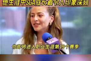 保罗此前：SGA真的像我的兄弟一样！女记者：他是我的“老公”