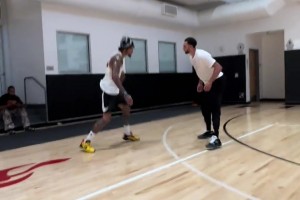 马克西乌布雷拉文三人轮流单挑，NBA级别的真的是互爆