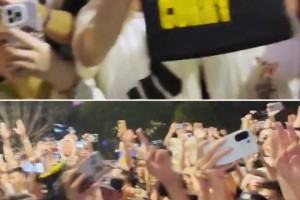 这么晚还有这么多人接机！库里晒抵达中国：这里球迷太热情了！