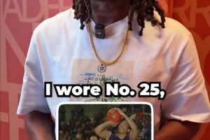 号码渊源？罗斯：我们高中最强者才穿25号，但穿1号后改了打法