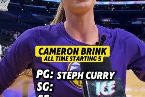 你长得美说啥都对！库里教妹布林克评历史五人组，一点不避嫌哈！