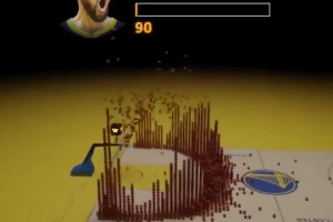 观感太恐怖了！科技还原库里生涯4000记三分都是什么位置进的