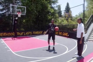 依旧洛城一条街！名场面：路威现场1v1打爆詹宁斯！