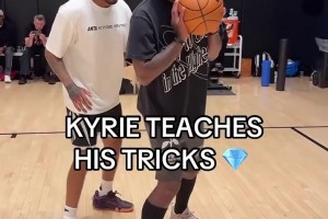 小腿确实变细了！欧文开始接手训练营教导小球员！