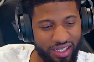 克6和乔治谈如何砍50分！克6：必须得进8，9记三分，还要有罚球！