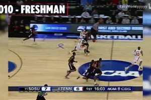 攻防兼备的侧翼大锁！大学时期的小卡是怎么打球的？