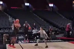 NBA三分线到底有多远？篮球爱好者在无对抗下的真实投篮表现！