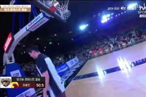 看完整个裂开！2025韩国篮球联赛全明星扣篮大赛！尴尬到极致了