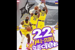 恭喜！詹姆斯22次入选全明星历史第一 天勾19次科18杜16