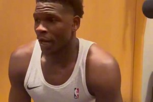 战胜猛龙赛后爱德华兹表示自己有伤可能不会参加全明星...