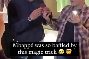 姆巴佩被魔术师整懵逼了?