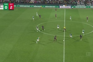拜仁3-0领先！萨内门前推射破门梅开二度