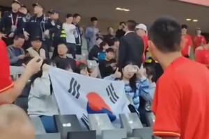 几个饭圈女孩为了支持孙兴慜举韩国国旗？