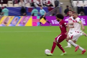 卡塔尔3-0黎巴嫩锁定胜局！阿菲夫中路杀入禁区破门梅开二度！